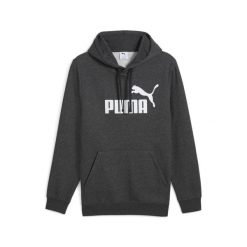 Męska bluza z kapturem Essentials z logo No. 1 PUMA. Szare bluzy męskie Puma, m, bez wzorów, z bawełny, z kapturem. Za 229.00 zł.