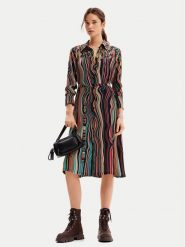 Desigual Sukienka koszulowa Charlotte 24WWVW65 Kolorowy Regular Fit. Sukienki damskie Desigual, s, bez wzorów, z wiskozy, bez kołnierzyka, bez ramiączek, koszulowe. Za 319.99 zł.