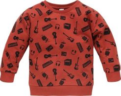 PINOKIO Bluza dresowa z długim rękawem dla chłopca Lets rock Pinokio 116. Bluzy dla chłopców Pinokio, bez wzorów, z dresówki, bez ramiączek, bez kaptura. Za 64.90 zł.