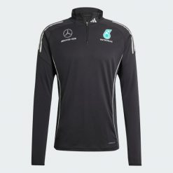 Bluza Mercedes - Amg Petronas Formula One Team Mechanics. Czarne bluzy męskie Adidas, m, bez wzorów, z materiału, bez kaptura. Za 479.00 zł.
