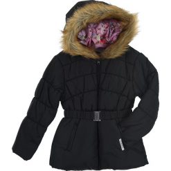 Kurtka zimowa w kolorze czarnym. Czarne buty zimowe dziewczęce Daniel Hechter, Naf Naf Kids, na zimę, bez wzorów, bez kaptura. W wyprzedaży za 132.95 zł.
