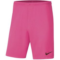 Spodenki męskie Nike Dry Park III NB K fuksja. Czerwone krótkie spodenki sportowe męskie Nike, m, bez wzorów, z poliesteru, do piłki nożnej. Za 66.99 zł.