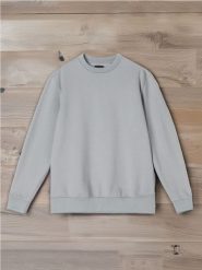 Bluza basic - niebieski. Niebieskie bluzy męskie Sinsay, l, bez wzorów, bez kaptura. W wyprzedaży za 19.99 zł.