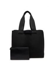 Calvin Klein Torba Ck Ease E/W Tote Knit K50K512892 Czarny. Czarne torby na ramię męskie Calvin Klein, bez wzorów, z materiału, na ramię. Za 469.99 zł.