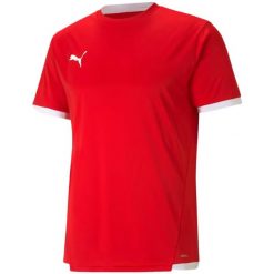 Męska Koszulka TeamLIGA. Czerwone koszule męskie Puma, l, bez wzorów, casualowe, bez kołnierzyka, bez ramiączek. Za 154.99 zł.