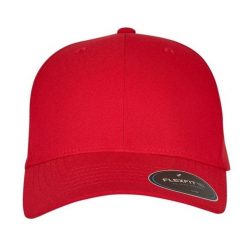 Czapka Z Daszkiem NU. Czerwone czapki i kapelusze damskie FLEXFIT, bez wzorów. Za 119.99 zł.