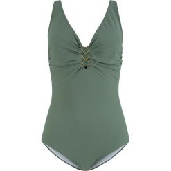 Kostium kąpielowy shape bonprix oliwkowy. Zielone kostiumy jednoczęściowe damskie bonprix. Za 129.99 zł.