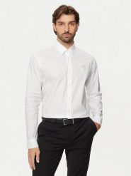 KARL LAGERFELD Koszula 605951 544600 Biały Regular Fit. Białe koszule męskie KARL LAGERFELD, l, bez wzorów, z bawełny, biznesowe, bez kołnierzyka, bez ramiączek. Za 469.99 zł.