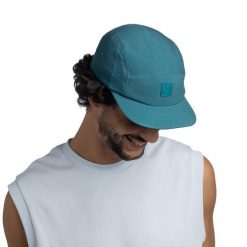 5-panelowa czapka Buff Solid. Niebieskie czapki i kapelusze męskie Buff, na lato, bez wzorów, z elastanu, sportowe. Za 144.49 zł.