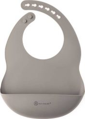 ECO RASCALS ECORASCALS Śliniak silikonowy SILVER one size. Szare śliniaki dla dzieci ECO RASCALS, bez wzorów. Za 49.99 zł.