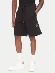 Just Cavalli Szorty sportowe 78OADT07 Czarny Regular Fit. Czarne krótkie spodenki sportowe męskie Just Cavalli, l, bez wzorów, z bawełny. Za 489.99 zł.