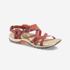 Sandały turystyczne Jacardia damskie. Sandały damskie Merrell, bez wzorów, z kauczuku, bez obcasa, bez zapięcia. W wyprzedaży za 249.99 zł.