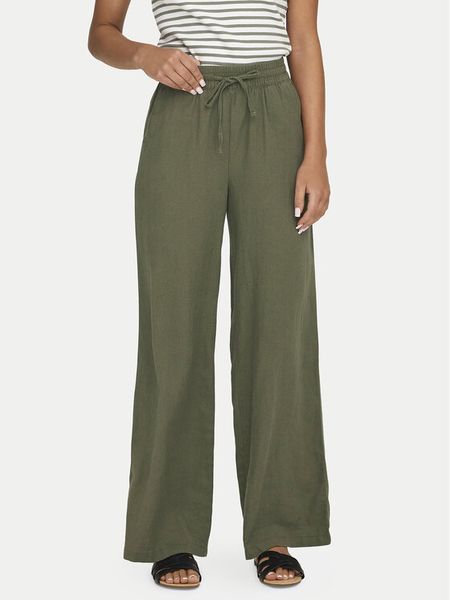 JDY Spodnie materiałowe Say 15318361 Zielony Loose Fit. Zielone spodnie materiałowe damskie JDY, xs, bez wzorów, z materiału. Za 99.99 zł.