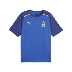 Koszulka Mężczyzna Puma Olympique Marseille Casuals niebieski. Niebieskie koszulki sportowe męskie Puma, l, bez wzorów, bez kołnierzyka, bez ramiączek, do piłki nożnej. W wyprzedaży za 177.35 zł.