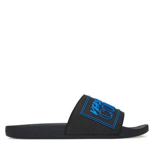 Klapki Versace Jeans Couture. Czarne klapki męskie Versace Jeans Couture, z jeansu. Za 184.99 zł.
