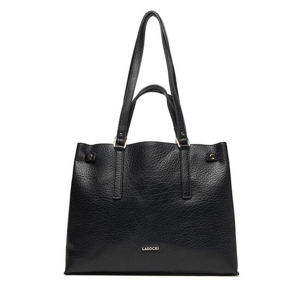 Torebka Lasocki. Czarne torebki do ręki damskie Lasocki, bez wzorów, klasyczne, bez dodatków. Za 199.99 zł.