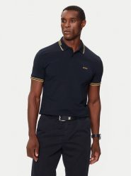 Boss Polo Paul 50506193 Granatowy Slim Fit. Niebieskie koszulki polo męskie Boss, m, bez wzorów, z bawełny, bez ramiączek. Za 479.99 zł.