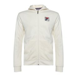 Bluza FILA Bergede Loose Fit Zip Hoody. Białe bluzy męskie Fila, l, bez wzorów, bez kaptura. Za 259.99 zł.