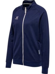 Damska bawełniana bluza dresowa zapinana na zamek Hummel Move Grid. Niebieskie bluzy damskie Hummel, xl, bez wzorów, z bawełny, z kapturem. Za 300.75 zł.