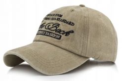 Bawełniana Bejsbolówka (Czapka z Daszkiem) - Pako Jeans - Vintage, Beż. Brązowe czapki i kapelusze męskie Pako Jeans, bez wzorów, z bawełny, vintage. Za 55.00 zł.