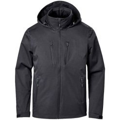 Męska Lekka Kurtka Soft Shell Scirocco. Czarne kurtki męskie STORMTECH, m, bez wzorów, sportowe, bez kaptura. Za 703.99 zł.