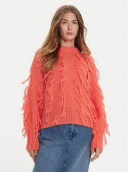 ViCOLO Sweter 33050S Pomarańczowy Regular Fit. Brązowe swetry damskie ViCOLO, s, bez wzorów, z syntetyku, bez kołnierzyka, bez ramiączek, bez kaptura. Za 319.99 zł.