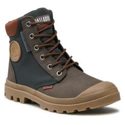 Trapery Palladium. Brązowe kozaki damskie Palladium. Za 699.99 zł.