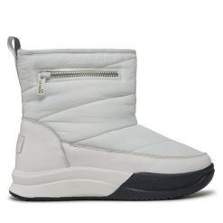 Botki Roxy. Białe botki damskie Roxy, bez obcasa, na płaskiej podeszwie, bez zapięcia. Za 639.99 zł.