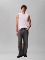 Calvin Klein Jeans Tank top Mężczyźni Bawełna biały, L. Białe t-shirty męskie Calvin Klein Jeans, l, bez wzorów, z bawełny, bez kołnierzyka. Za 89.95 zł.