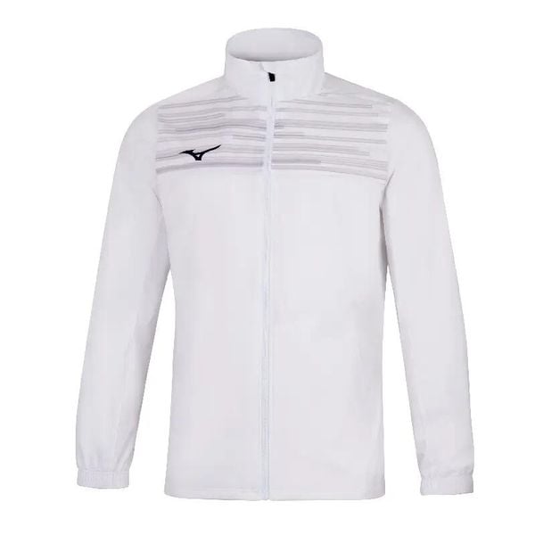 Kurtka z dresu Mizuno Team Chiba Micro. Białe kurtki męskie Mizuno, l, bez wzorów, z dresówki, do biegania. Za 246.35 zł.