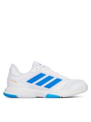 Adidas Buty halowe Ligra 8 KJ3667 Biały. Białe buty sportowe męskie Adidas, z materiału, bez zapięcia. Za 255.99 zł.