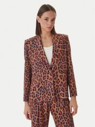 LOLA CASADEMUNT Marynarka MS2602005 Brązowy Straight Fit. Brązowe żakiety damskie LOLA CASADEMUNT, m, bez wzorów, z syntetyku. Za 922.99 zł.