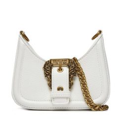 Torebka Versace Jeans Couture. Białe torebki do ręki damskie Versace Jeans Couture, bez wzorów, z jeansu, klasyczne, bez dodatków. Za 699.99 zł.