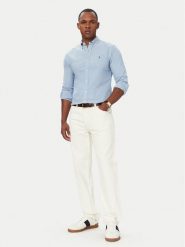 Polo Ralph Lauren Koszula 710804257509 Niebieski jasny Regular Fit. Niebieskie koszule męskie Polo Ralph Lauren, m, bez wzorów, z bawełny, bez kołnierzyka, bez ramiączek. Za 689.99 zł.