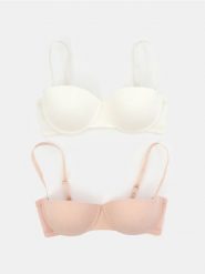 Biustonosze balkonetki 2 pack - wielobarwny. Biustonosze Sinsay, bez wzorów. Za 29.99 zł.