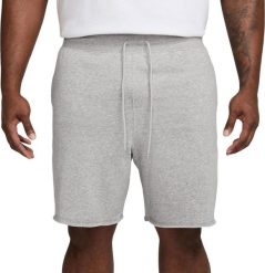 Nike Spodenki męskie Club szare FQ4950 063 L. Szare krótkie spodenki sportowe męskie Nike, l, bez wzorów. Za 185.73 zł.