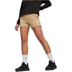 Spodenki damskie Puma Ess 4 Sweat Shorts Tr S. Brązowe szorty damskie Puma, s, bez wzorów, z bawełny. Za 190.00 zł.