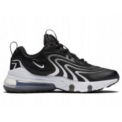 Buty na co dzień na trening damskie NIKE AIR MAX 270 REACT ENG dla aktywnych. Czarne obuwie sportowe damskie Nike, bez wzorów, na fitness i siłownię, nike air max. Za 536.00 zł.