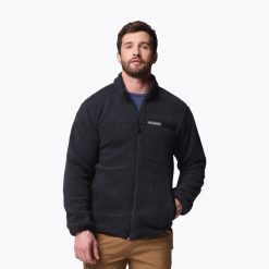 Bluza męska Columbia Rugged Ridge High Pile Full Zip. Czarne bluzy męskie Columbia, m, bez wzorów, bez kaptura, trekkingowe. Za 319.99 zł.