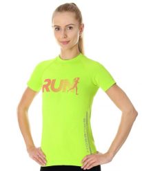 Koszulka damska Brubeck Running Air Pro. Zielone t-shirty damskie Brubeck, l, bez wzorów, z dzianiny, bez kołnierzyka. Za 69.99 zł.
