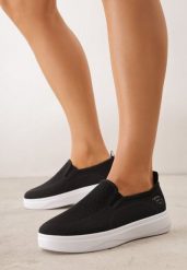 Czarne Tenisówki z Siateczki na Niskiej Platformie Helelin. Czarne trampki i tenisówki damskie Renee, bez wzorów, casualowe, bez zapięcia. Za 69.99 zł.