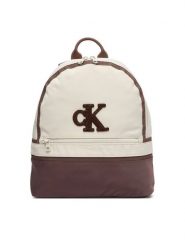Calvin Klein Jeans Plecak Colour Block Backpack IU0IU00758 Beżowy. Brązowe torby i plecaki dziecięce Calvin Klein Jeans, z jeansu. Za 299.99 zł.