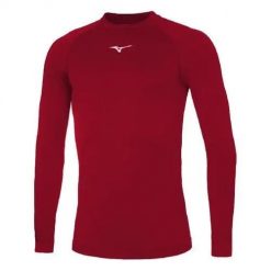 Podkoszulka z długim rękawem Mizuno Team Core underwear. Czerwone bluzki z długim rękawem męskie Mizuno, m, bez wzorów, bez kołnierzyka. Za 237.00 zł.