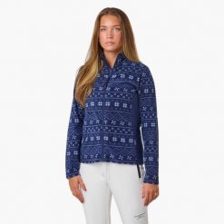 Bluza polarowa turystyka damska Swedemount Idre Fleece III wodoodporna. Niebieskie bluzy damskie SWEDEMOUNT, bez wzorów, z polaru, bez kaptura, narciarskie. Za 129.99 zł.
