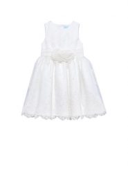 Abel & Lula Sukienka elegancka 5027 Biały Regular Fit. Białe sukienki dla dziewczynek Abel & Lula, bez wzorów, z syntetyku, eleganckie, bez ramiączek. Za 589.99 zł.