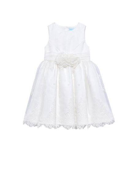 Abel & Lula Sukienka elegancka 5027 Biały Regular Fit. Białe sukienki dla dziewczynek Abel & Lula, bez wzorów, z syntetyku, eleganckie, bez ramiączek. Za 589.99 zł.