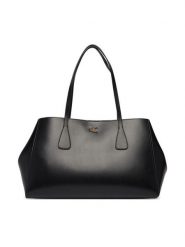 Calvin Klein Torebka Ck Snap Large Tote LV04F3502G Czarny. Czarne torebki do ręki damskie Calvin Klein, bez wzorów, ze skóry, bez dodatków. Za 749.99 zł.