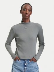 HUGO Golf Easy 50525318 Zielony Slim Fit. Zielone bluzki damskie Hugo, xs, bez wzorów, z bawełny, bez kołnierzyka, bez ramiączek. Za 229.99 zł.