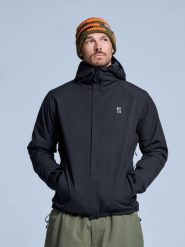Kurtka narciarska męska – Arctic 2L ocieplana – Czarna. Czarne kurtki snowboardowe męskie POEDERBAAS, l, bez wzorów, z poliesteru, bez kaptura, narciarskie. Za 807.02 zł.