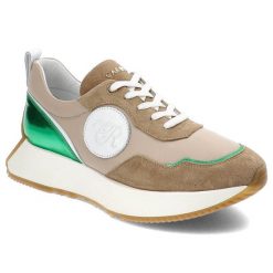 Beżowe Sneakersy Carinii Modne Buty Damskie. Brązowe obuwie sportowe damskie Carinii, bez wzorów, ze skóry, sportowe, bez obcasa, na obcasie, bez zapięcia. Za 369.00 zł.